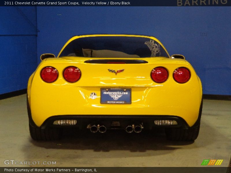 Velocity Yellow / Ebony Black 2011 Chevrolet Corvette Grand Sport Coupe
