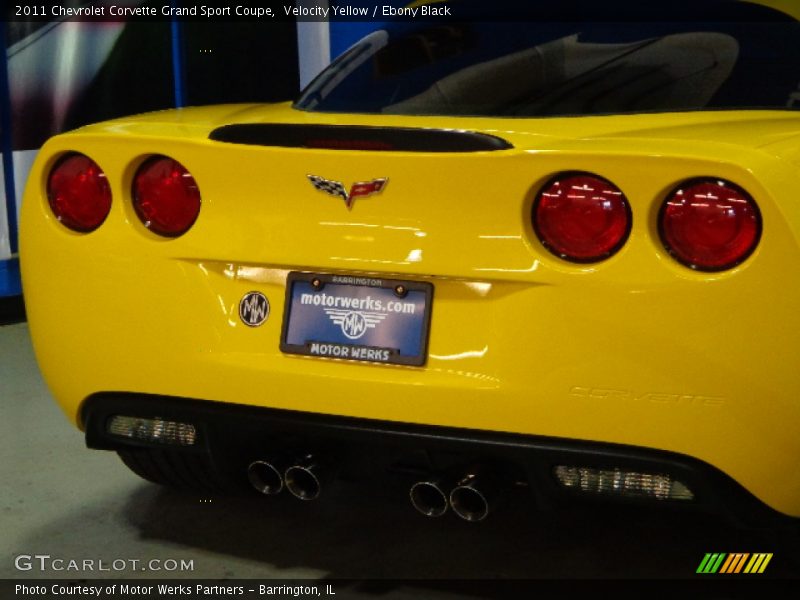 Velocity Yellow / Ebony Black 2011 Chevrolet Corvette Grand Sport Coupe