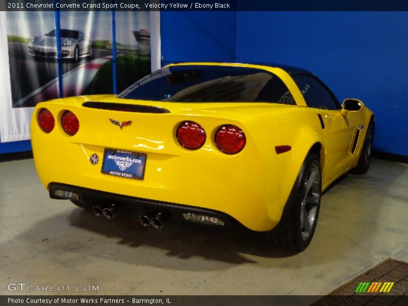 Velocity Yellow / Ebony Black 2011 Chevrolet Corvette Grand Sport Coupe