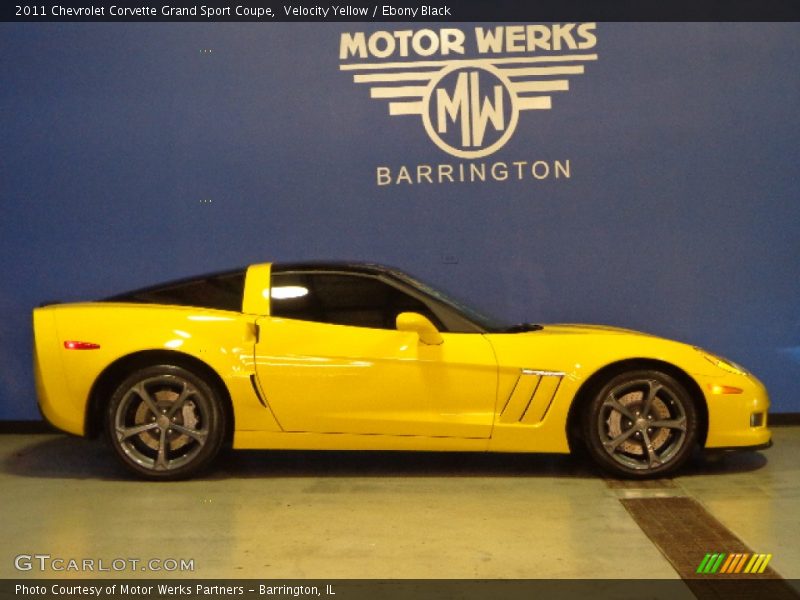Velocity Yellow / Ebony Black 2011 Chevrolet Corvette Grand Sport Coupe