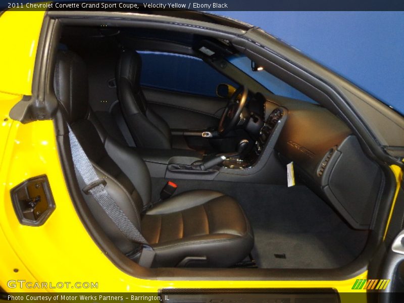 Velocity Yellow / Ebony Black 2011 Chevrolet Corvette Grand Sport Coupe