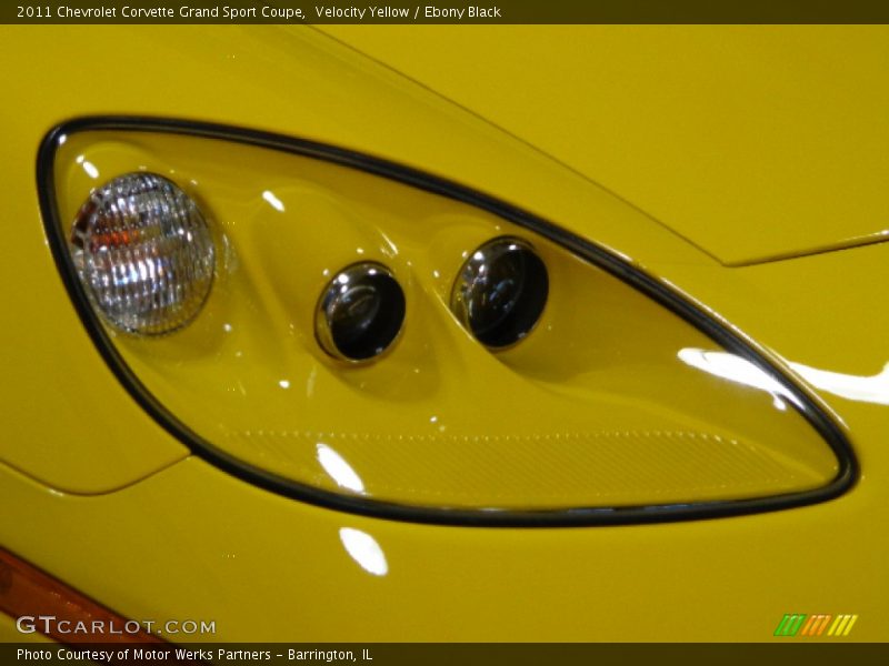Velocity Yellow / Ebony Black 2011 Chevrolet Corvette Grand Sport Coupe