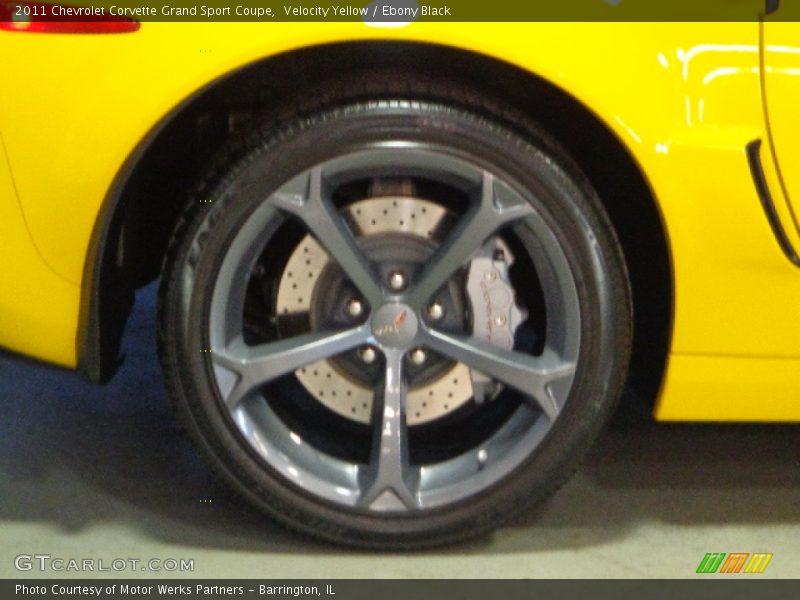 Velocity Yellow / Ebony Black 2011 Chevrolet Corvette Grand Sport Coupe