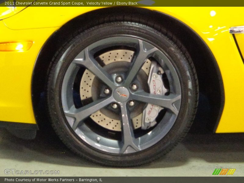 Velocity Yellow / Ebony Black 2011 Chevrolet Corvette Grand Sport Coupe
