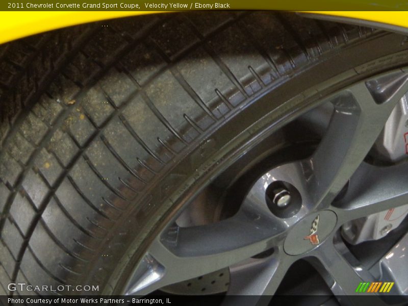 Velocity Yellow / Ebony Black 2011 Chevrolet Corvette Grand Sport Coupe