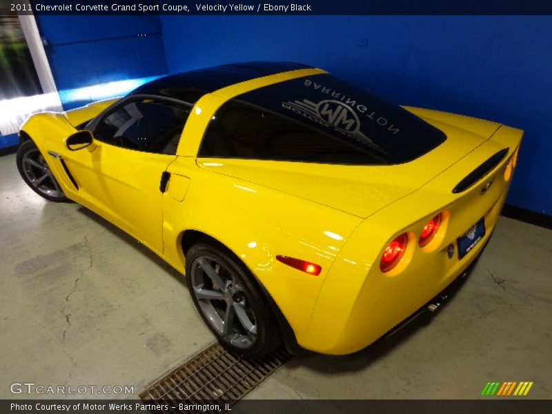 Velocity Yellow / Ebony Black 2011 Chevrolet Corvette Grand Sport Coupe