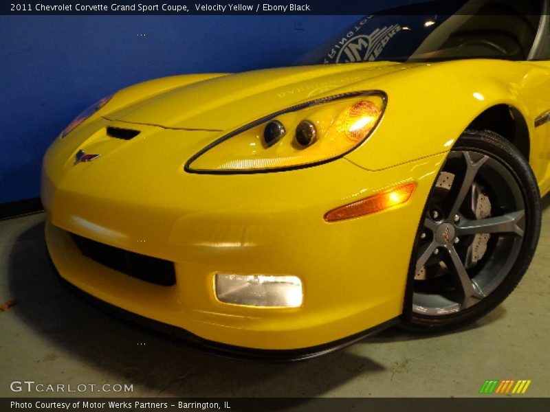 Velocity Yellow / Ebony Black 2011 Chevrolet Corvette Grand Sport Coupe