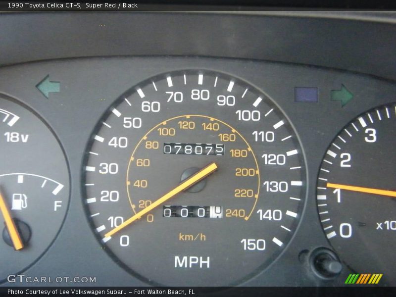 Super Red / Black 1990 Toyota Celica GT-S