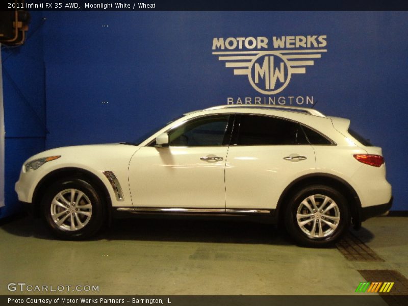 Moonlight White / Wheat 2011 Infiniti FX 35 AWD