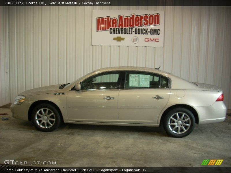 Gold Mist Metallic / Cocoa/Cashmere 2007 Buick Lucerne CXL