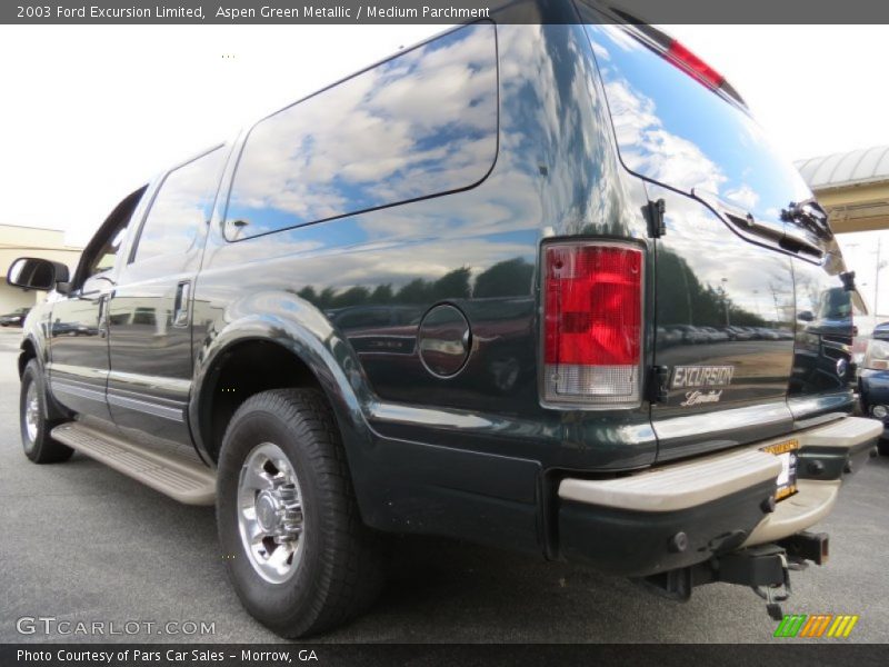 Aspen Green Metallic / Medium Parchment 2003 Ford Excursion Limited