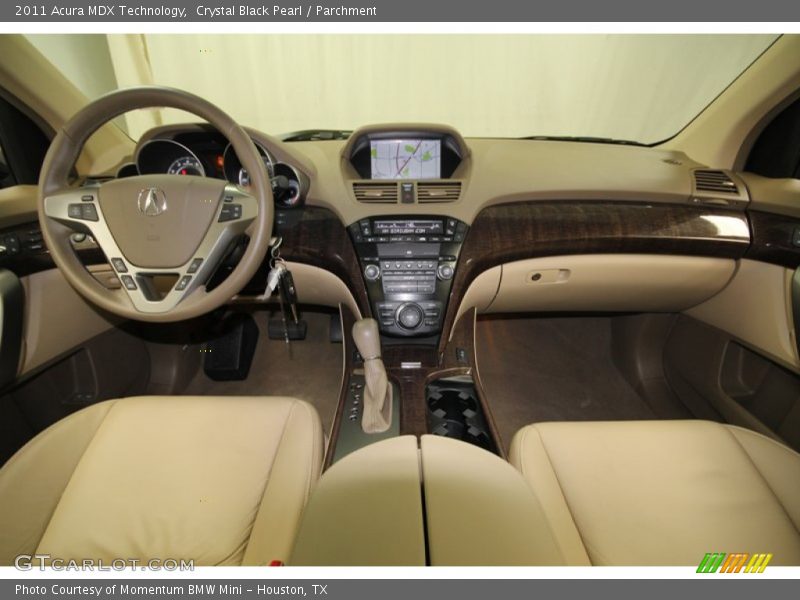 Crystal Black Pearl / Parchment 2011 Acura MDX Technology