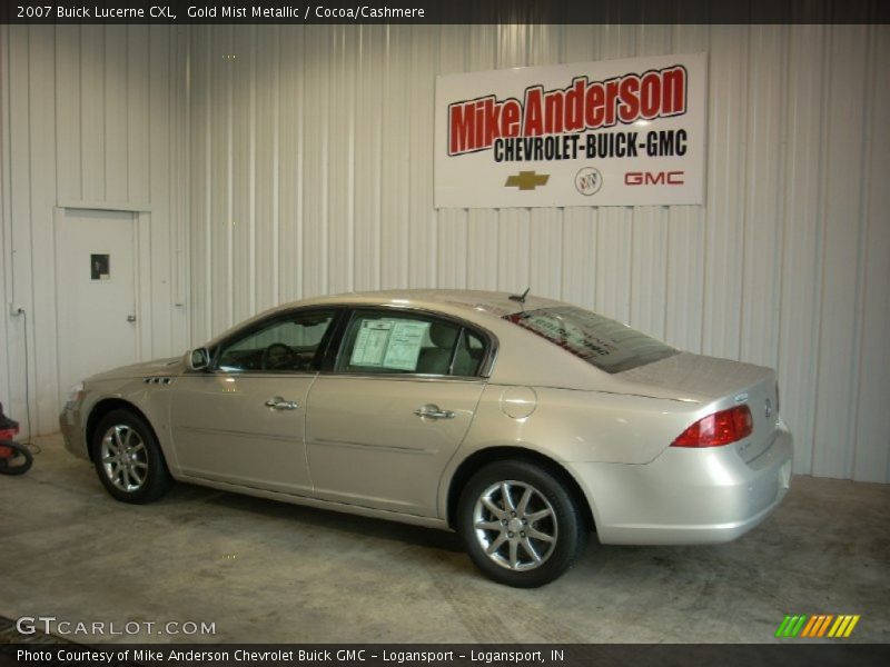 Gold Mist Metallic / Cocoa/Cashmere 2007 Buick Lucerne CXL