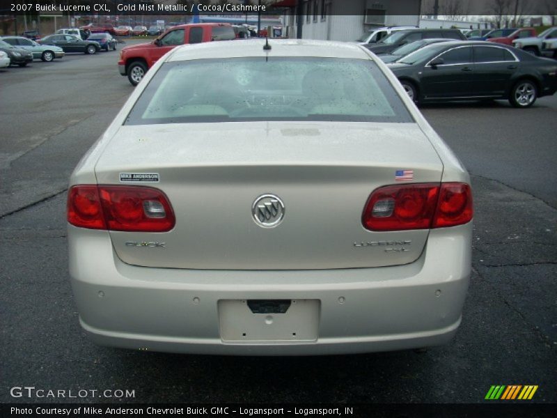 Gold Mist Metallic / Cocoa/Cashmere 2007 Buick Lucerne CXL