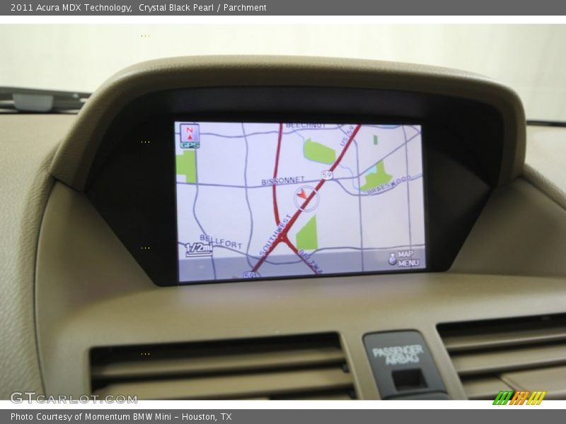 Crystal Black Pearl / Parchment 2011 Acura MDX Technology