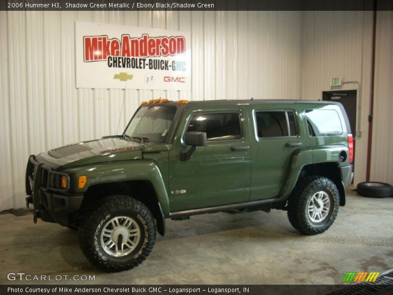 Shadow Green Metallic / Ebony Black/Shadow Green 2006 Hummer H3