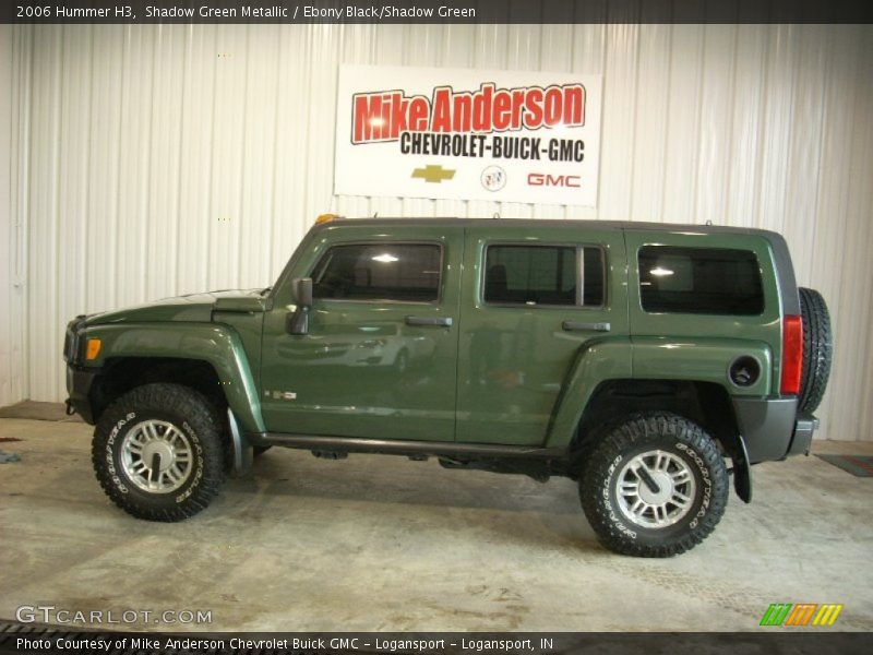 Shadow Green Metallic / Ebony Black/Shadow Green 2006 Hummer H3