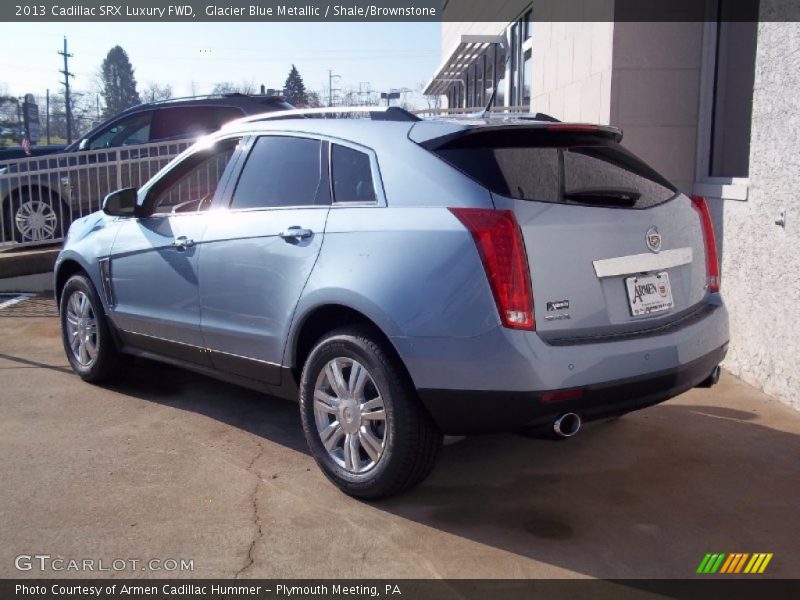 Glacier Blue Metallic / Shale/Brownstone 2013 Cadillac SRX Luxury FWD