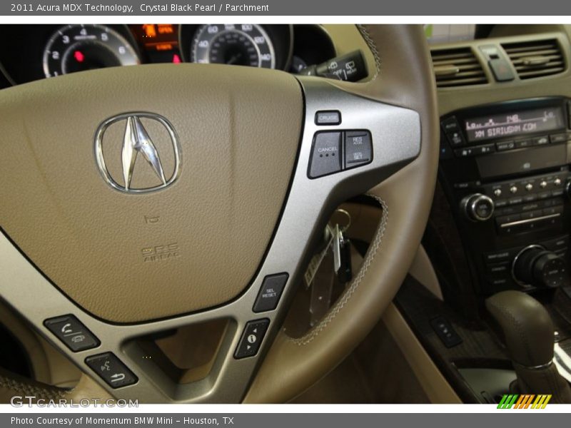 Crystal Black Pearl / Parchment 2011 Acura MDX Technology