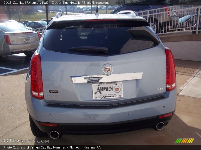 Glacier Blue Metallic / Shale/Brownstone 2013 Cadillac SRX Luxury FWD