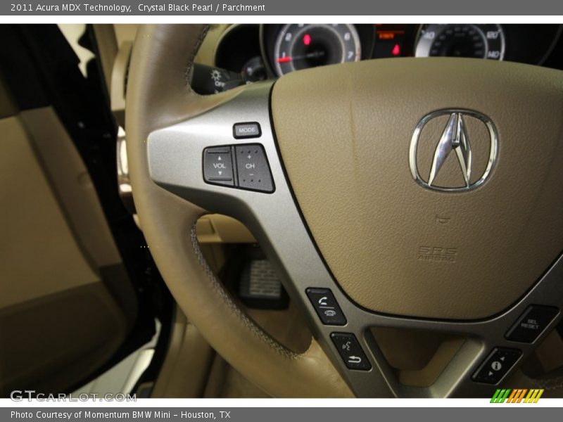 Crystal Black Pearl / Parchment 2011 Acura MDX Technology
