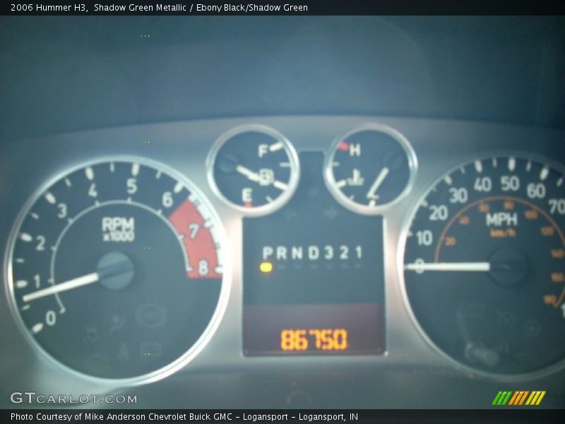 Shadow Green Metallic / Ebony Black/Shadow Green 2006 Hummer H3