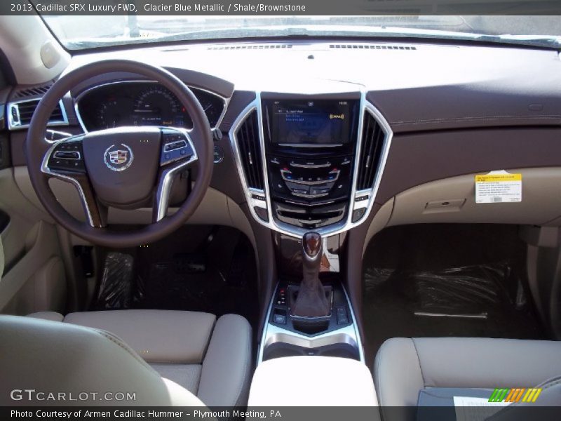 Glacier Blue Metallic / Shale/Brownstone 2013 Cadillac SRX Luxury FWD