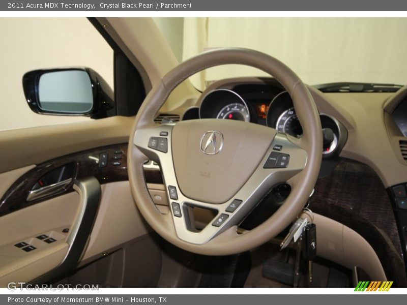 Crystal Black Pearl / Parchment 2011 Acura MDX Technology
