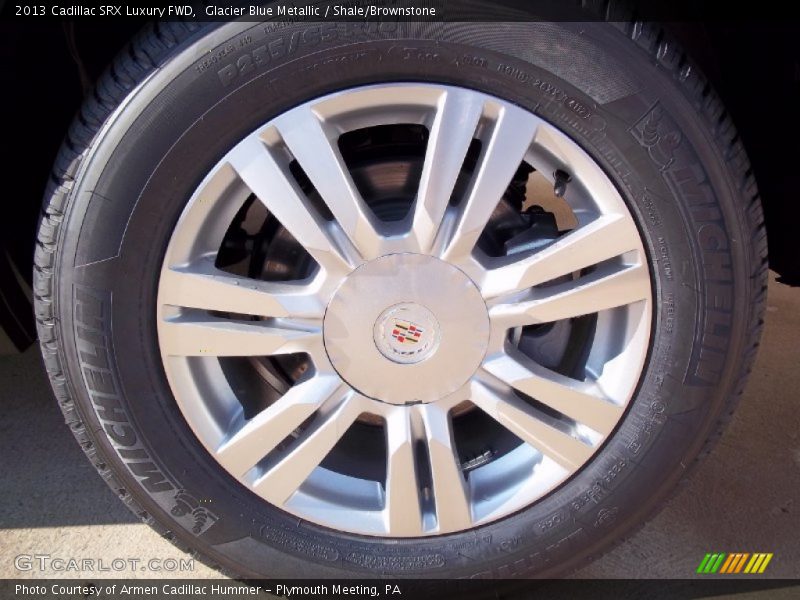 Glacier Blue Metallic / Shale/Brownstone 2013 Cadillac SRX Luxury FWD