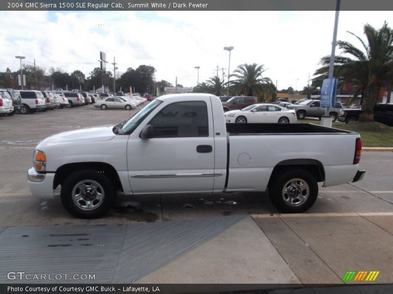 Summit White / Dark Pewter 2004 GMC Sierra 1500 SLE Regular Cab