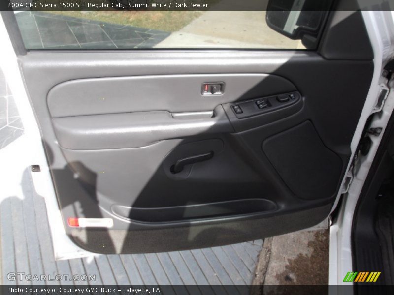 Summit White / Dark Pewter 2004 GMC Sierra 1500 SLE Regular Cab