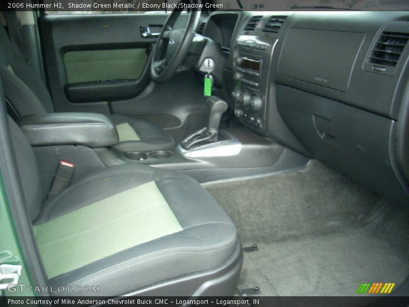  2006 H3  Ebony Black/Shadow Green Interior