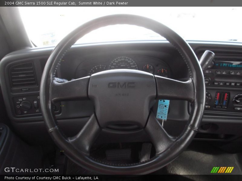 Summit White / Dark Pewter 2004 GMC Sierra 1500 SLE Regular Cab