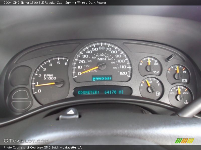 Summit White / Dark Pewter 2004 GMC Sierra 1500 SLE Regular Cab
