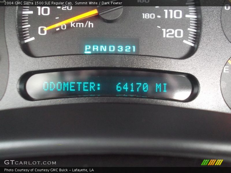 Summit White / Dark Pewter 2004 GMC Sierra 1500 SLE Regular Cab