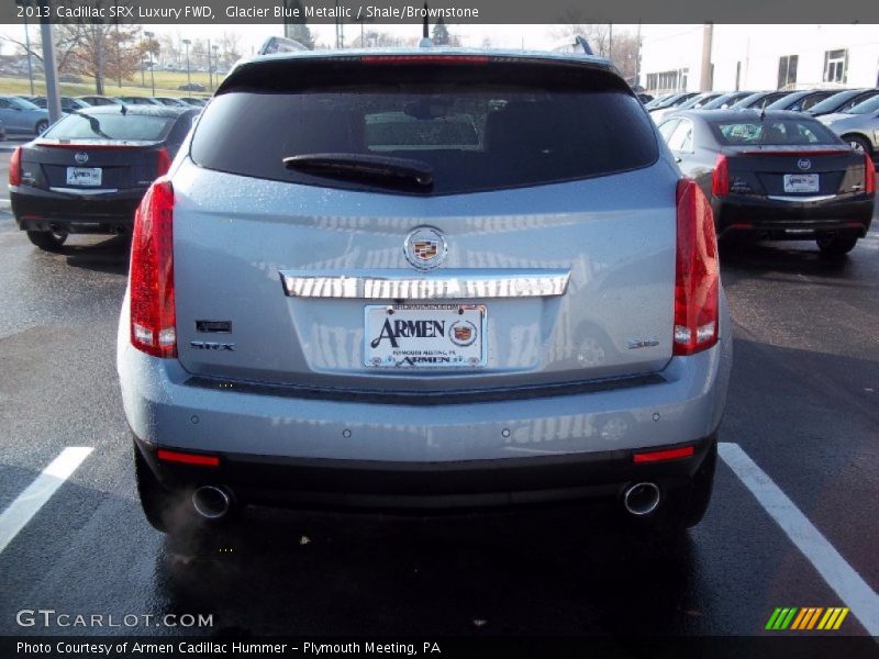 Glacier Blue Metallic / Shale/Brownstone 2013 Cadillac SRX Luxury FWD
