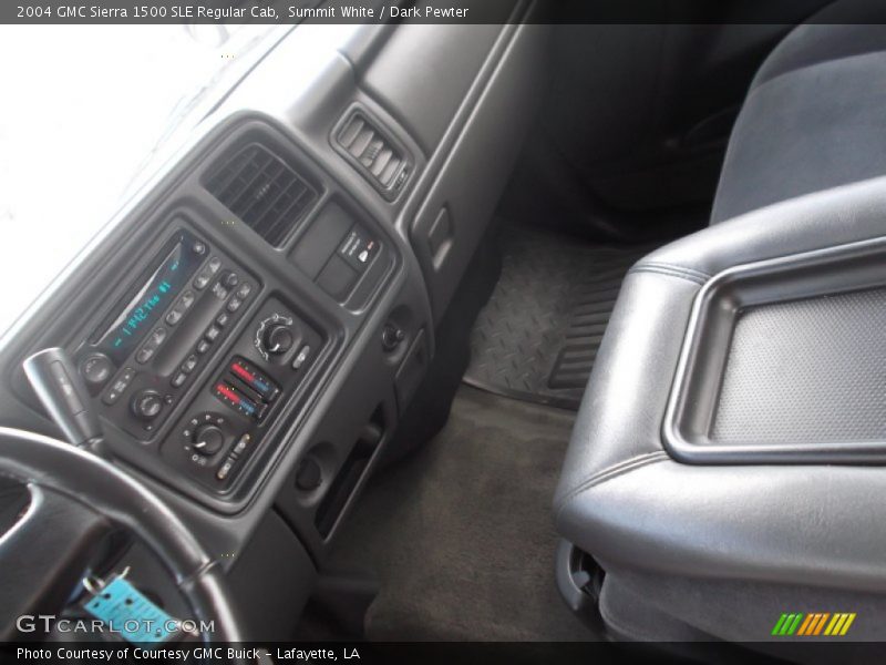 Summit White / Dark Pewter 2004 GMC Sierra 1500 SLE Regular Cab