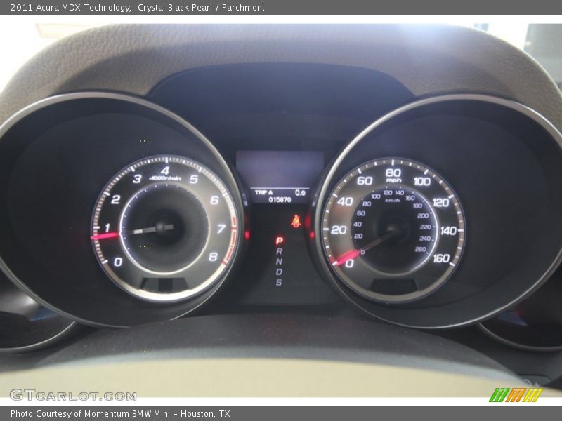 Crystal Black Pearl / Parchment 2011 Acura MDX Technology