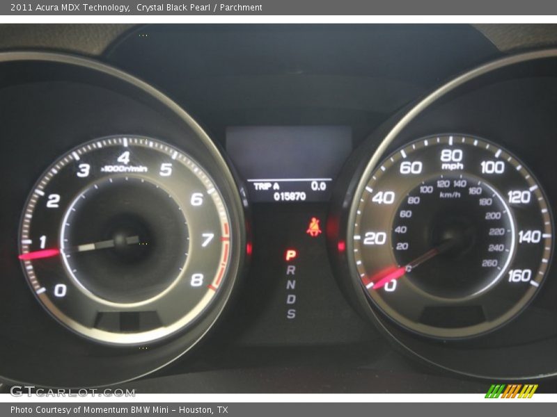 Crystal Black Pearl / Parchment 2011 Acura MDX Technology