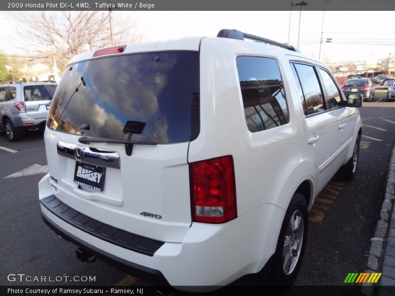 Taffeta White / Beige 2009 Honda Pilot EX-L 4WD