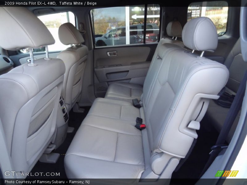 Taffeta White / Beige 2009 Honda Pilot EX-L 4WD