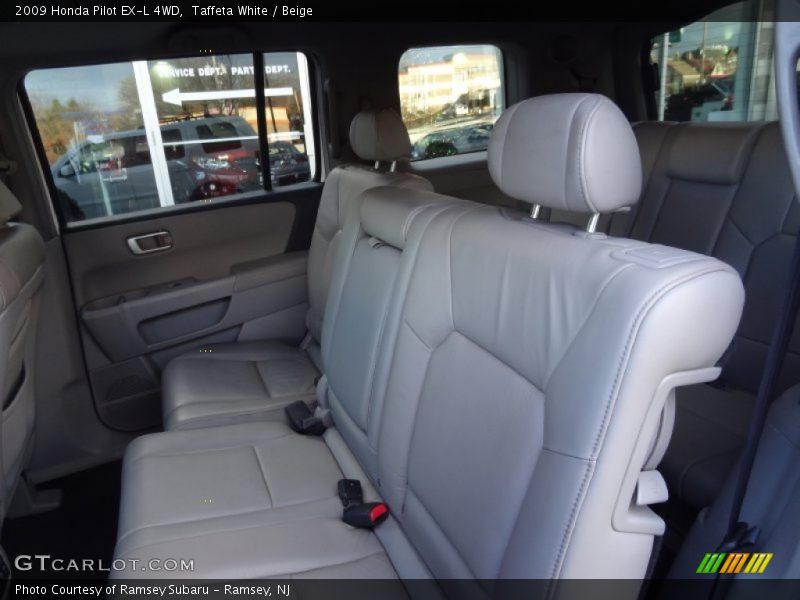 Taffeta White / Beige 2009 Honda Pilot EX-L 4WD