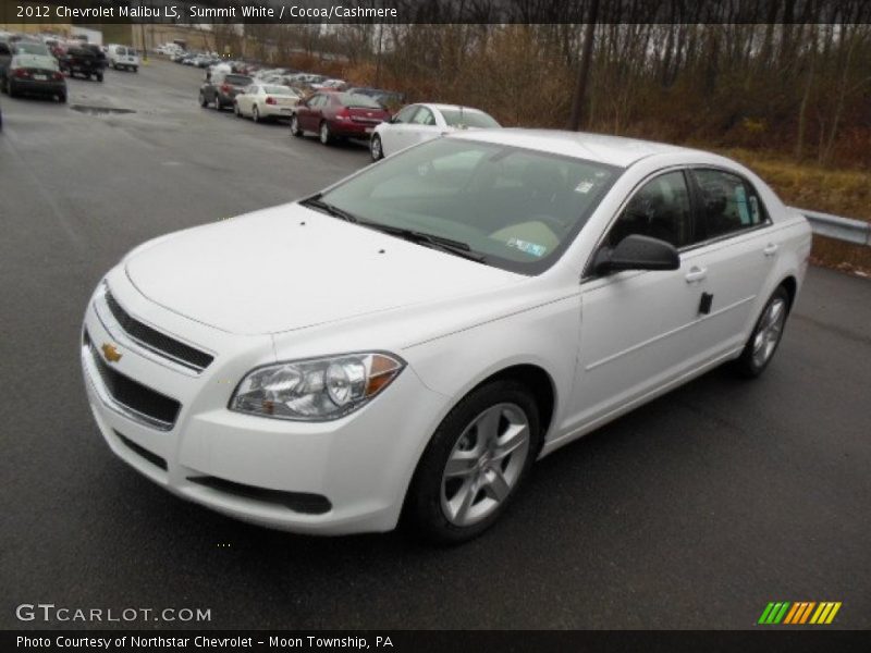 Summit White / Cocoa/Cashmere 2012 Chevrolet Malibu LS