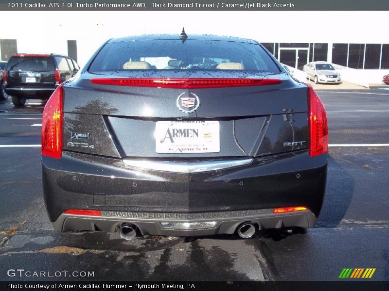 Black Diamond Tricoat / Caramel/Jet Black Accents 2013 Cadillac ATS 2.0L Turbo Performance AWD