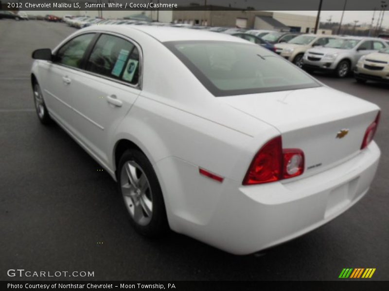 Summit White / Cocoa/Cashmere 2012 Chevrolet Malibu LS