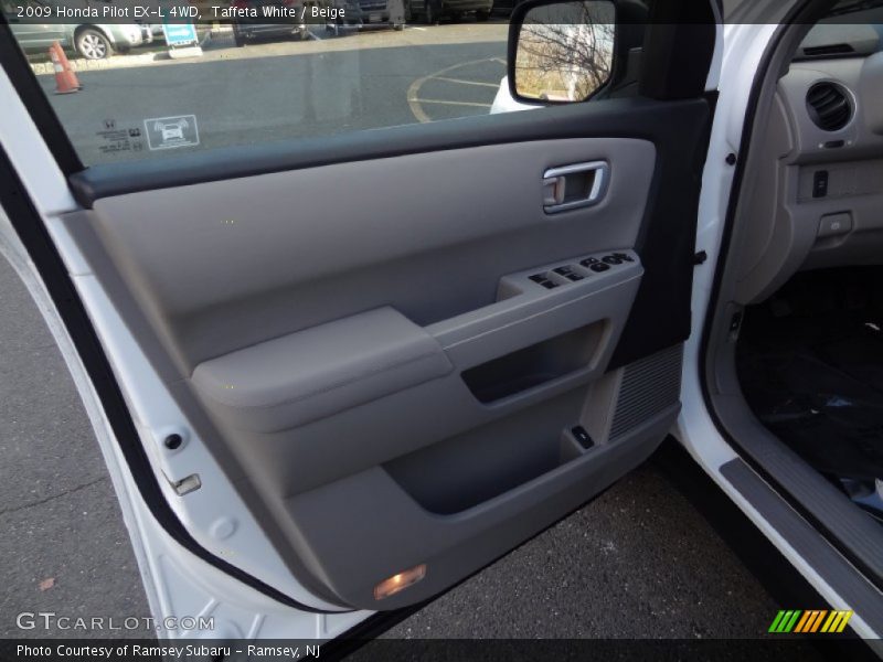 Taffeta White / Beige 2009 Honda Pilot EX-L 4WD