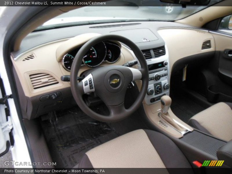 Summit White / Cocoa/Cashmere 2012 Chevrolet Malibu LS