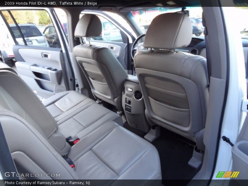 Taffeta White / Beige 2009 Honda Pilot EX-L 4WD
