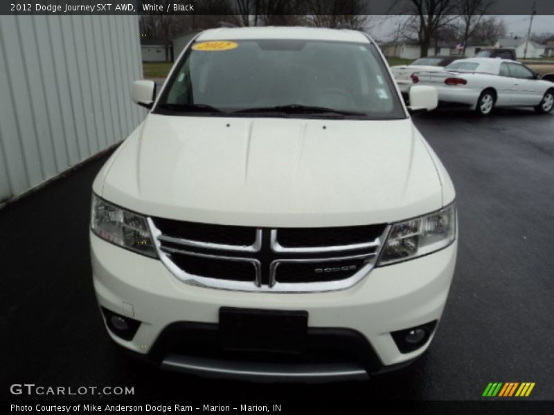 White / Black 2012 Dodge Journey SXT AWD