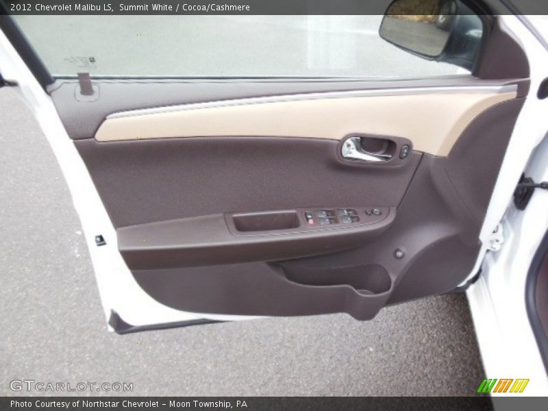 Summit White / Cocoa/Cashmere 2012 Chevrolet Malibu LS